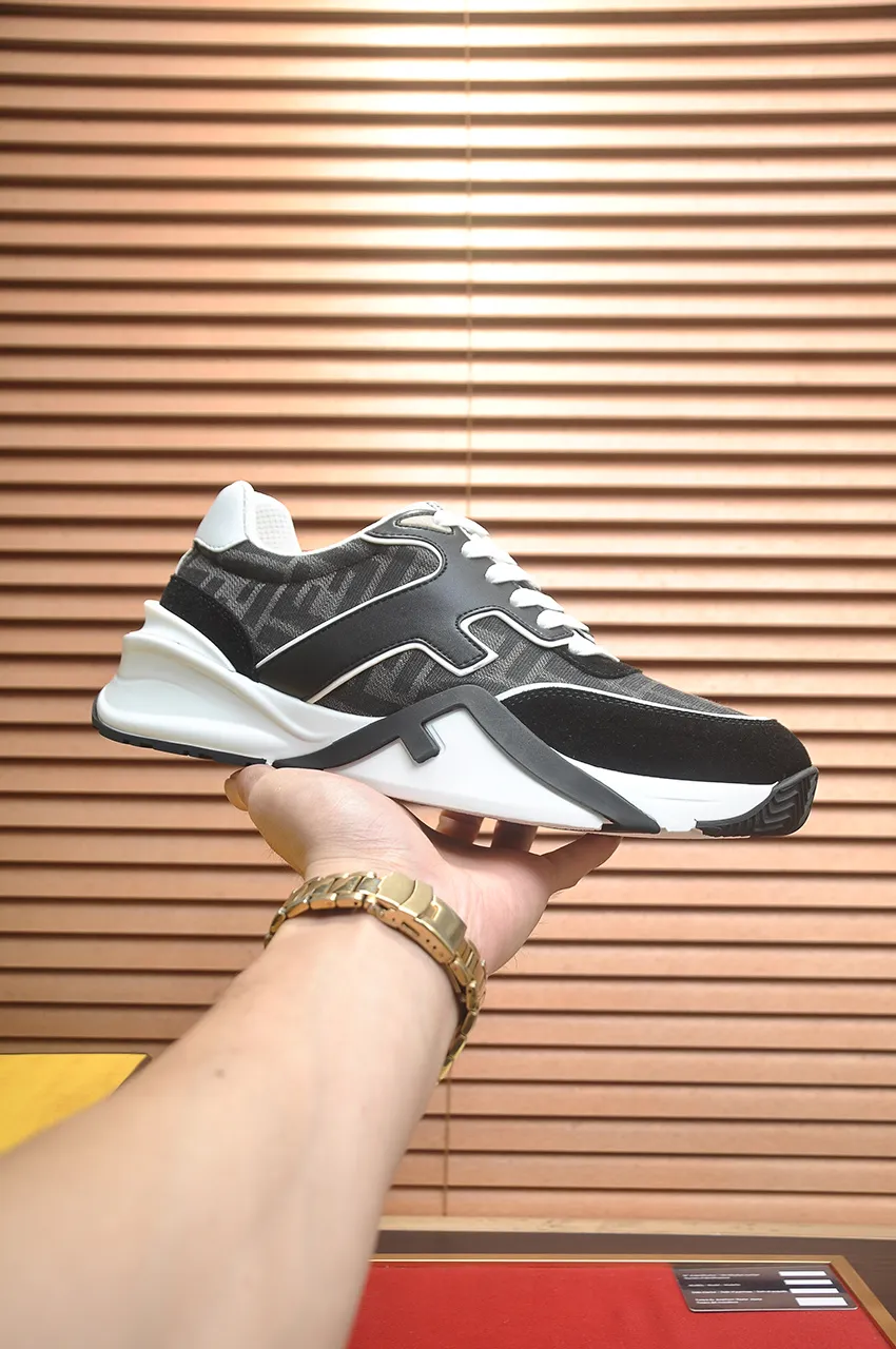 Men's shoes 💰600💶 [Fendi] The latest casual sports shoes 🔥 Many 💑 stars have the same style FD match. The original version is a one-to-one replica. Designer Kim Jones's first fendi match and Donkey brand Trainer basketball sneakers. Material: Original silk mesh. Lining: Breathable mesh. Packaging: Original 1:1 matching high-end packaging. Size: 38-45 (45 is custom-made and cannot be returned or exchanged)